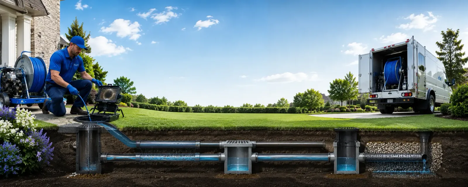 Outdoor drain cleaning information for Pleasureville, KY